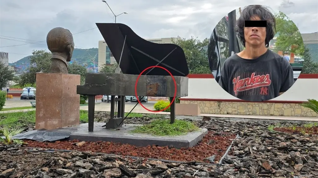 Frustran robo de hondureño; fue sorprendido intentando llevarse placa de acero en Monterrey