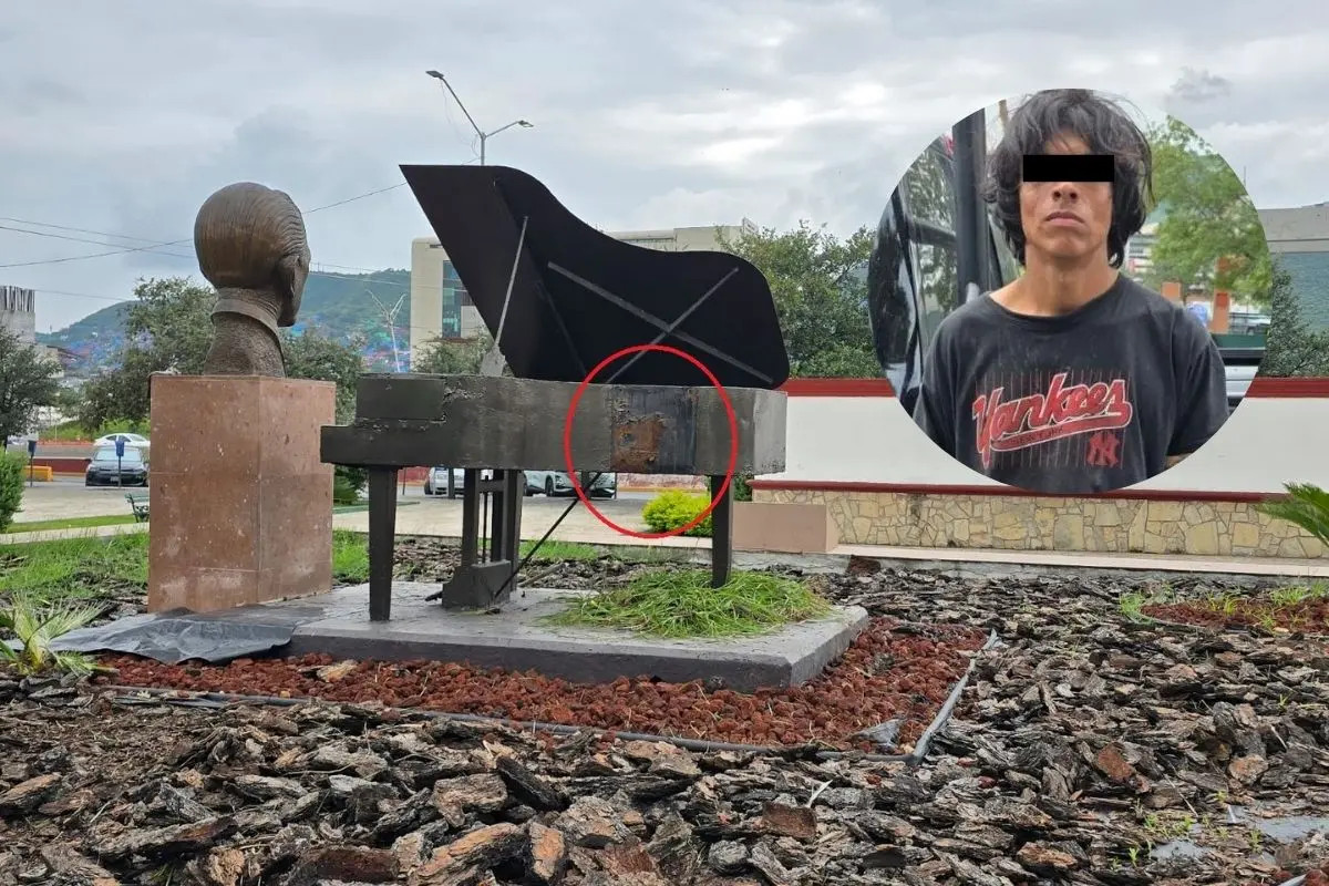 El detenido fue identificado como Luis Alexander R., de 26 años Foto: Policía de Monterrey