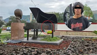 Frustran robo de hondureño; fue sorprendido intentando llevarse placa de acero en Monterrey