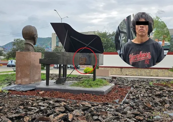 Frustran robo de hondureño; fue sorprendido intentando llevarse placa de acero en Monterrey