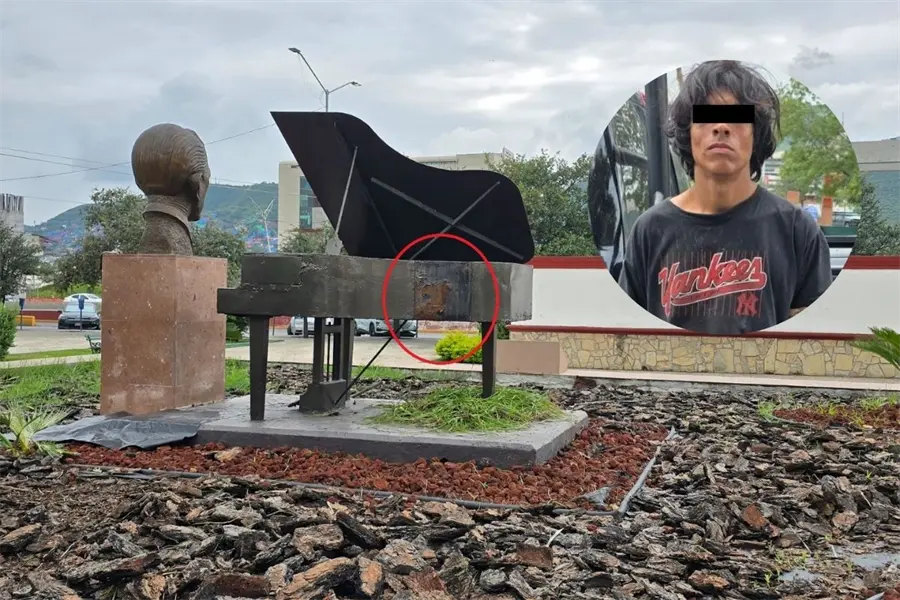 Frustran robo de hondureño; fue sorprendido intentando llevarse placa de acero en Monterrey