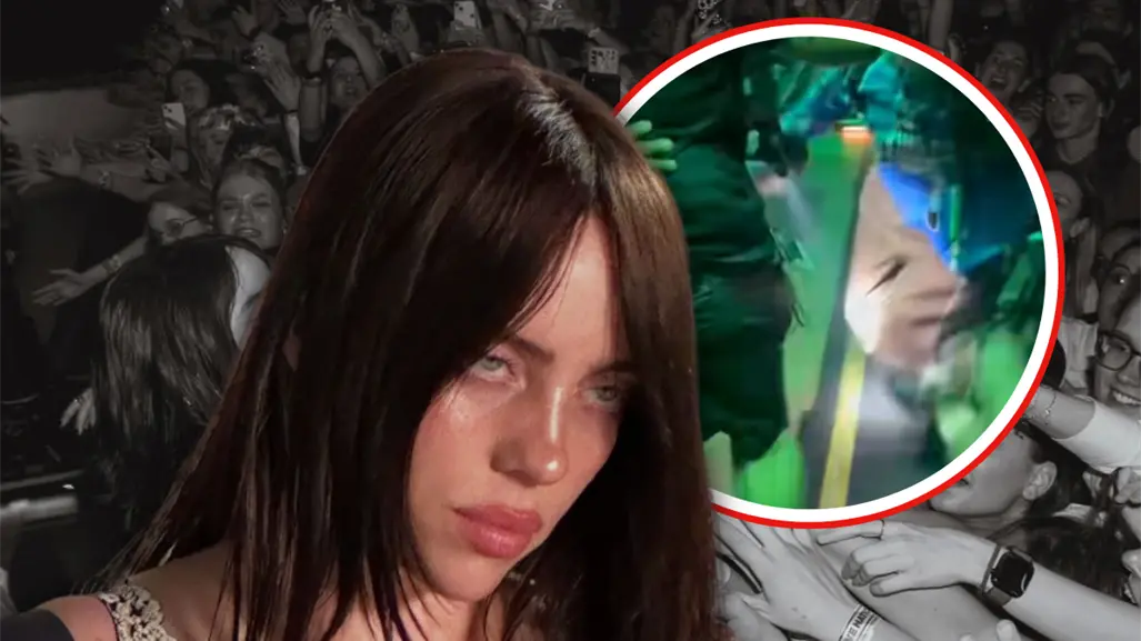 Billie Eilish es arrastrada violentamente hacia la multitud en concierto de Miami