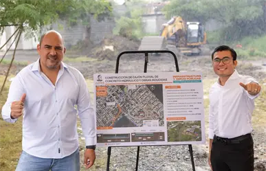 Félix Arratia inicia obra pluvial en Juárez para proteger a miles de familias