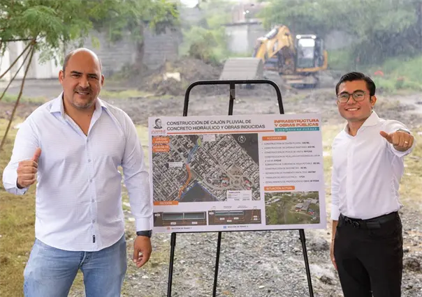 Félix Arratia inicia obra pluvial en Juárez para proteger a miles de familias