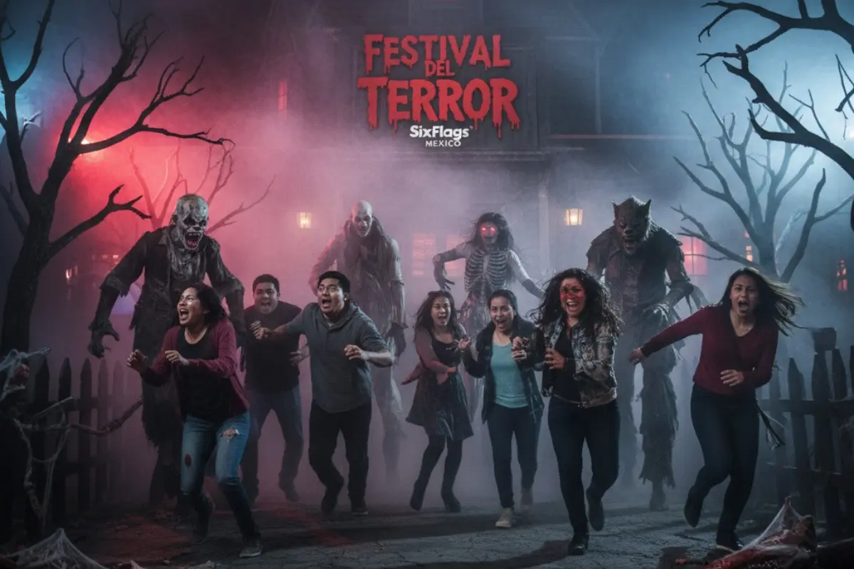 Festival del Terror en Six Flags. Foto: IA