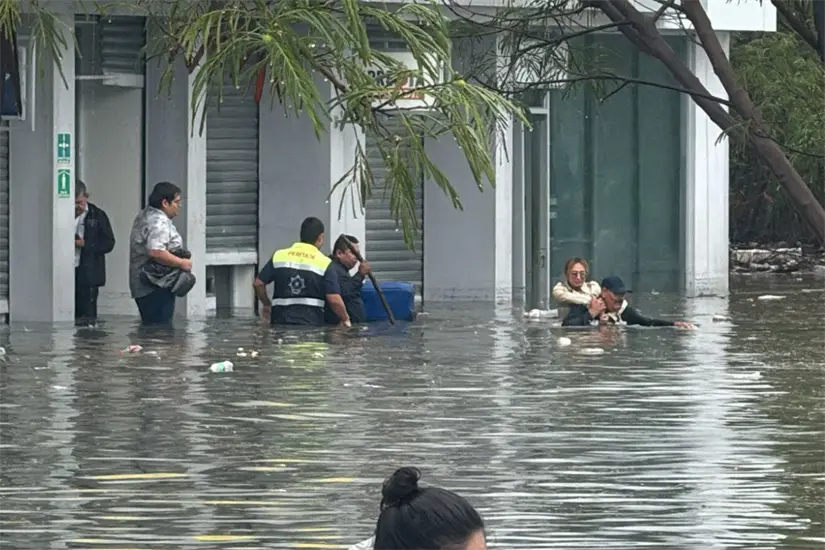 Inundaciones registradas en Reynosa el pasado mes de marzo. Foto: Carlos García