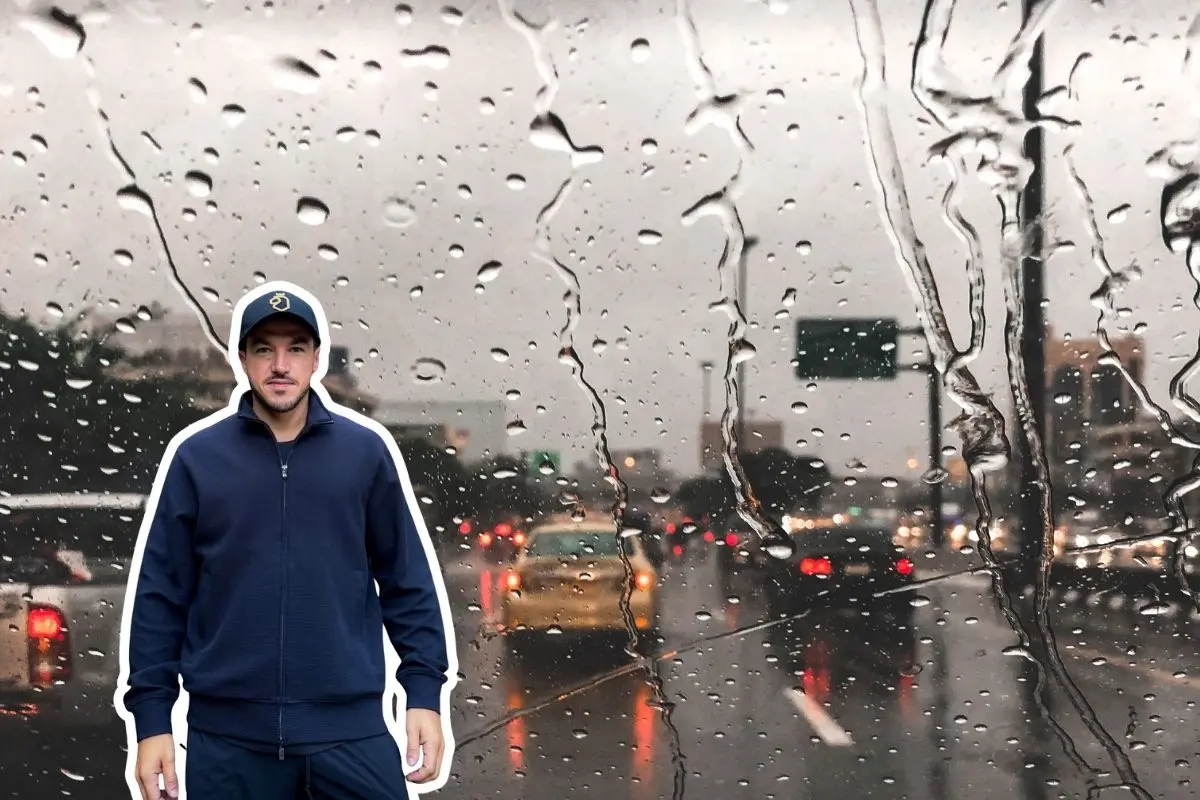 El gobernador de Nuevo León, Samuel García, pidió a la ciudadanía resguardarse en sus hogares la tarde y noche del jueves 9 de octubre de 2025 debido al pronóstico de fuertes lluvias. Foto: Facebook Samuel García / Canva