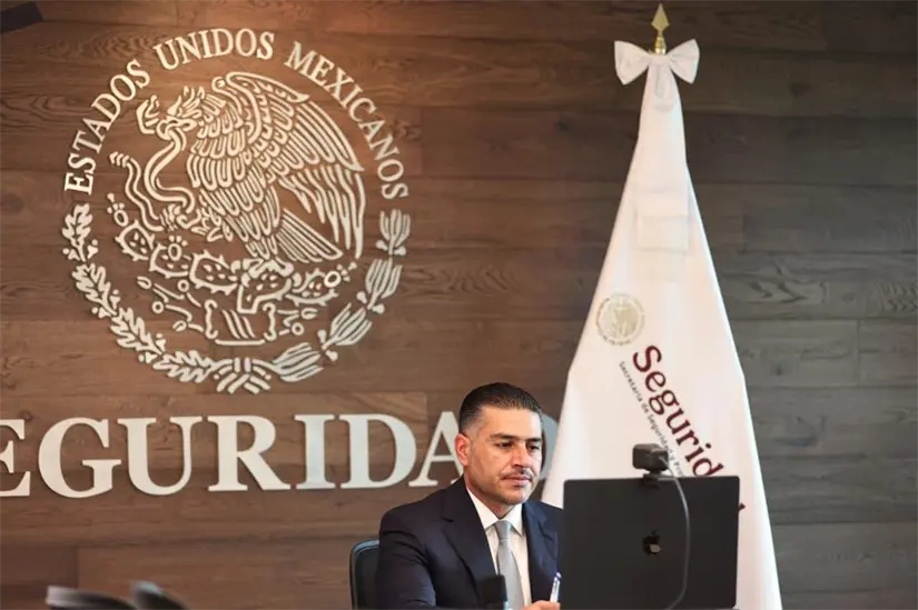 Omar García Harfuch en charla de seguridad con medios de comunicación / Foto: POSTA MX