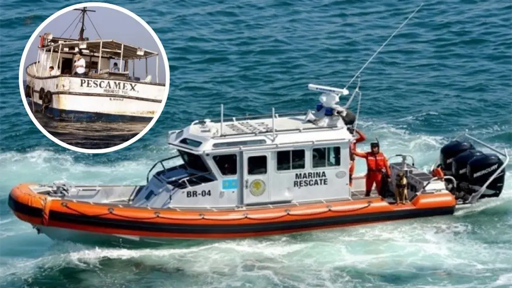Pescador desaparecido en altamar es localizado con vida tras horas de búsqueda en Yucatán
