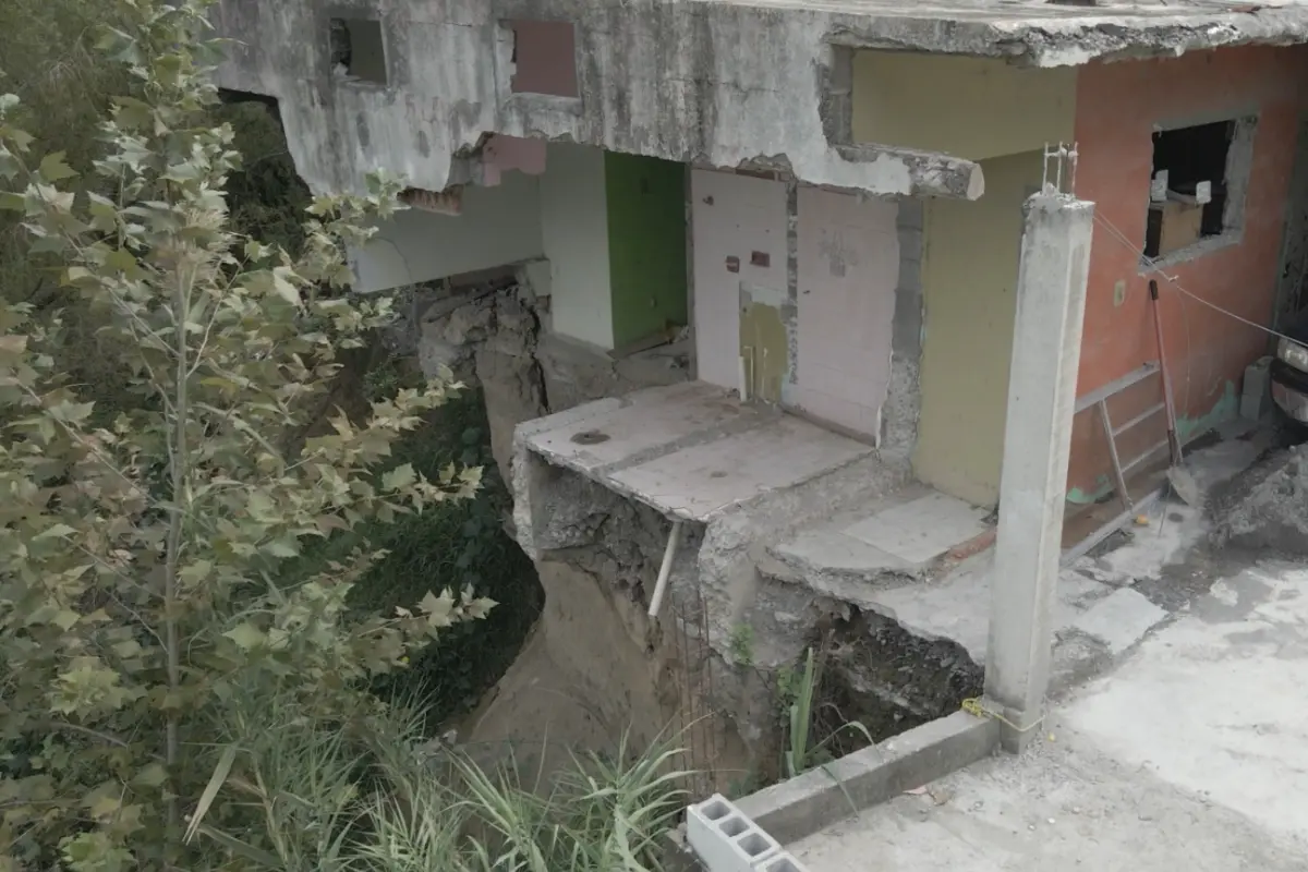 Vivienda severamente afectada por la crecida del río Purificación en 2024. Foto: Daniel Espinoza