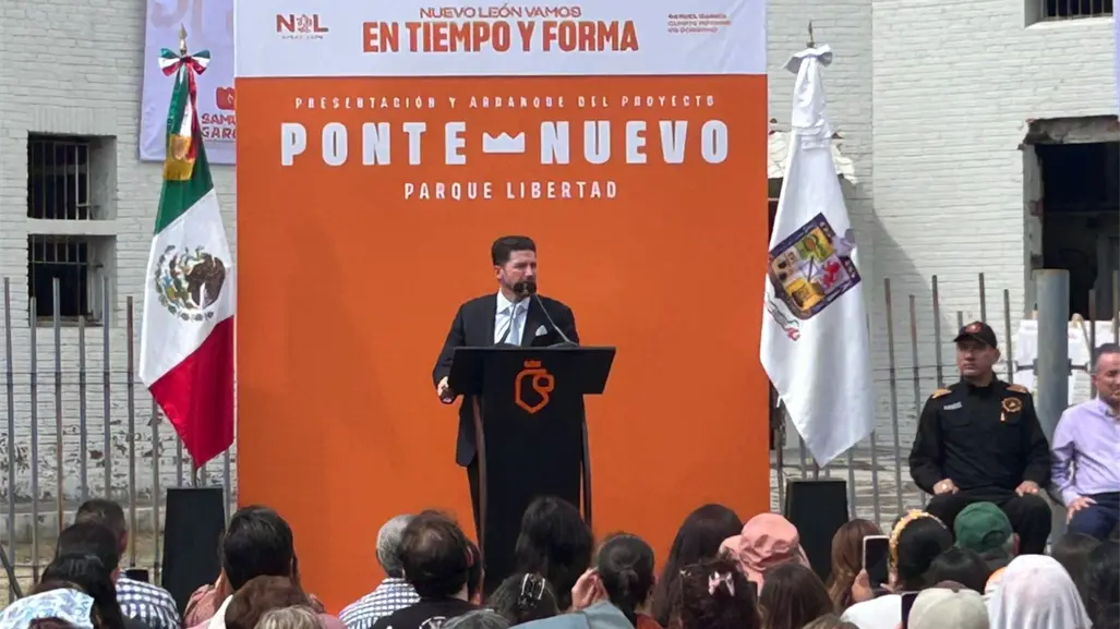Samuel García arranca obras del Parque Libertad en el antiguo penal del Topo Chico