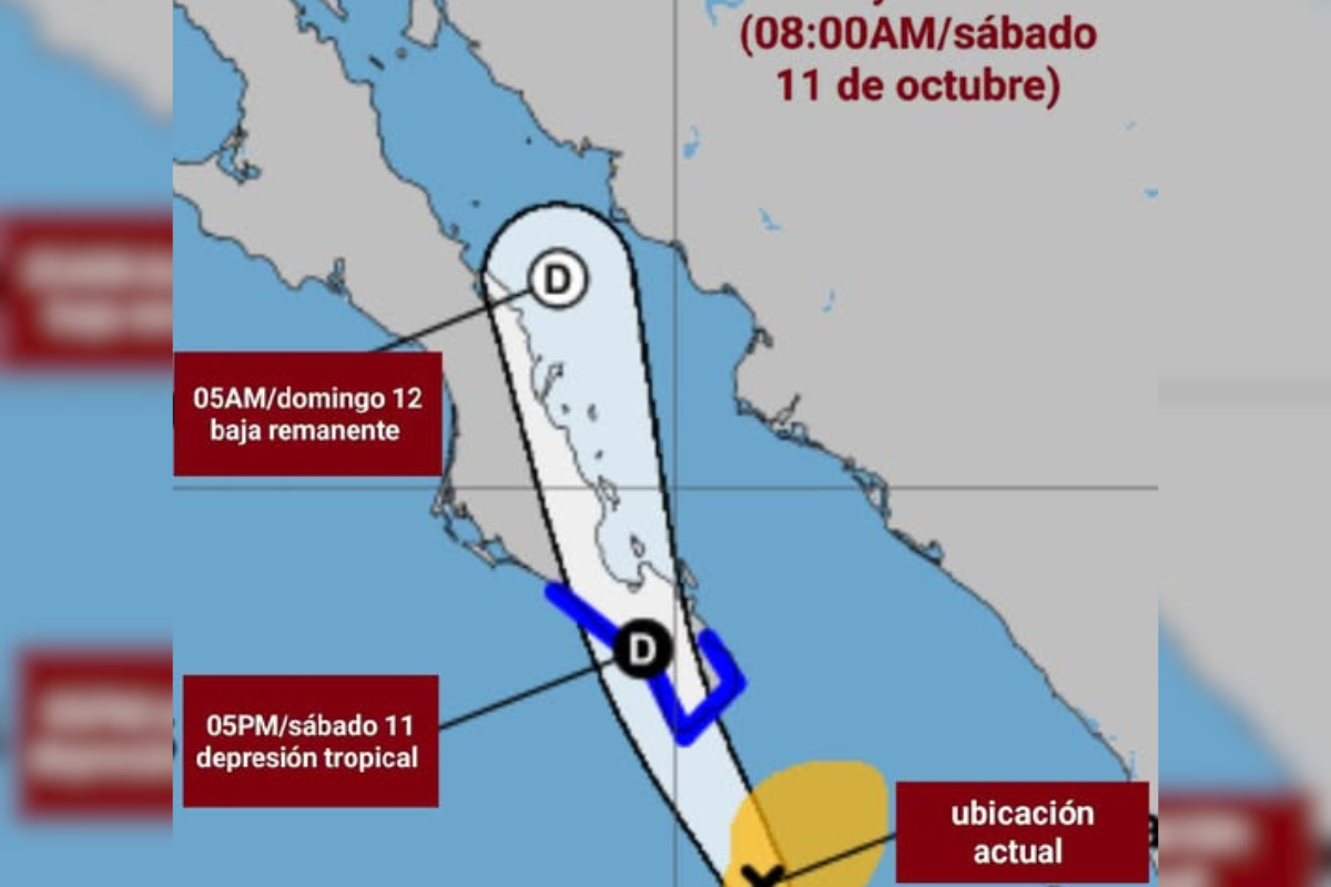 La tormenta tropical Raymond continúa su desplazamiento hacia Baja California Sur La tormenta tropical Raymond continúa su desplazamiento hacia Baja California Sur