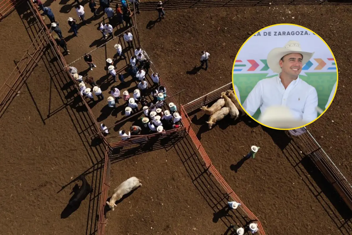 El gobernador recordó que hace un año el sector ganadero enfrentó dificultades por el bloqueo temporal de exportación de ganado en pie, lo que redujo los ingresos de cientos de productores. / Foto: FB Emilio de Hoyos Montemayor