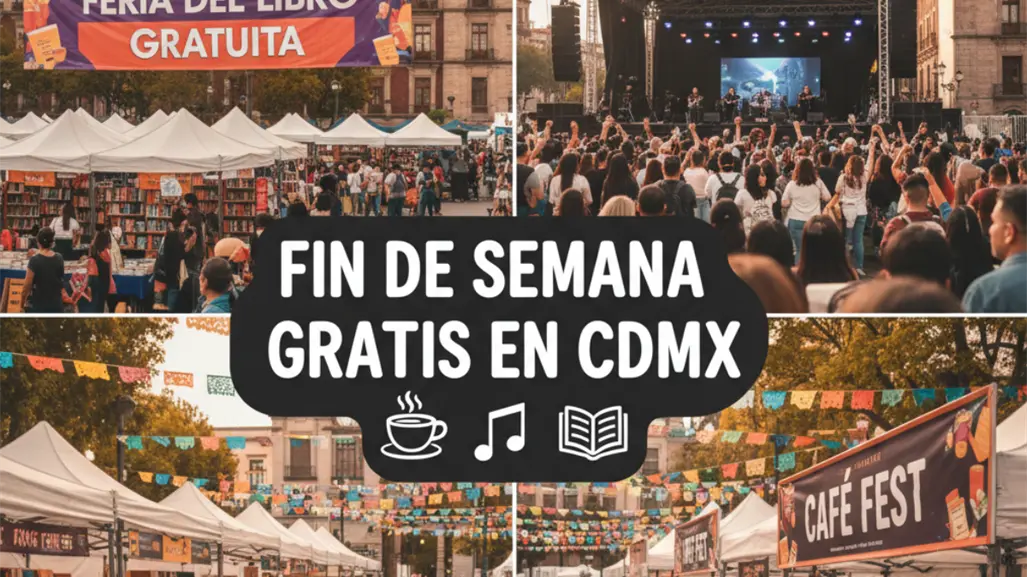 Vive un fin de semana en CDMX con eventos gratis, festival del café, conciertos y feria del libro