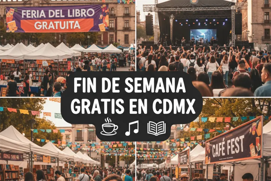 Vive un fin de semana en CDMX con eventos gratis, festival del café, conciertos y feria del libro