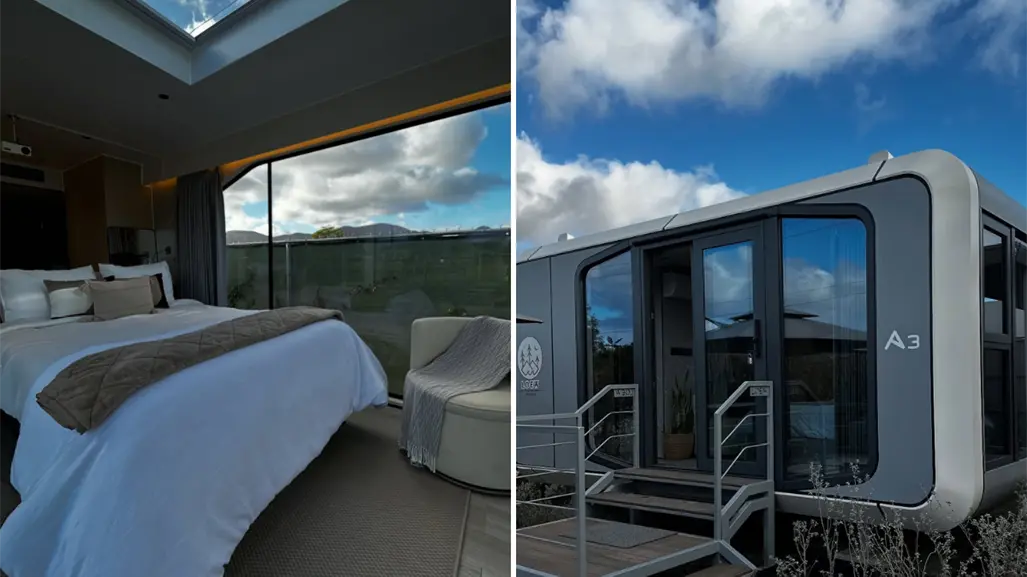 Casas prefabricadas llegan al turismo de lujo: así es el hotel Dionisio en el Valle de Guadalupe