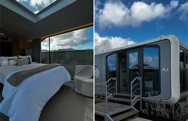 Casas prefabricadas llegan al turismo de lujo: así es el hotel Dionisio en el Valle de Guadalupe