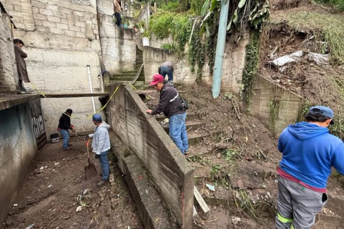 Afectaciones por lluvias en Edomex. Foto: X (@h_conexion)