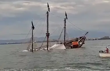 Se hunde el barco turístico Marigalante en Puerto Vallarta
