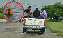 Delegación de transito Altamira auxilia con transporte gratuito a damnificados por lluvias