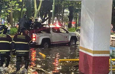 Lluvias en CDMX causan inundaciones, desalojan clínica del ISSSTE  y colapsan vialidades