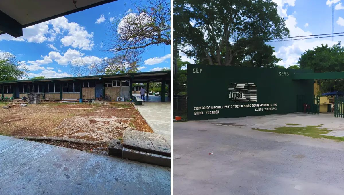 Los tres estudiantes falsos portaban uniformes de la escuela Foto: Redes Sociales