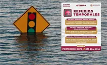 Estos son algunos refugios temporales en Altamira por las lluvias