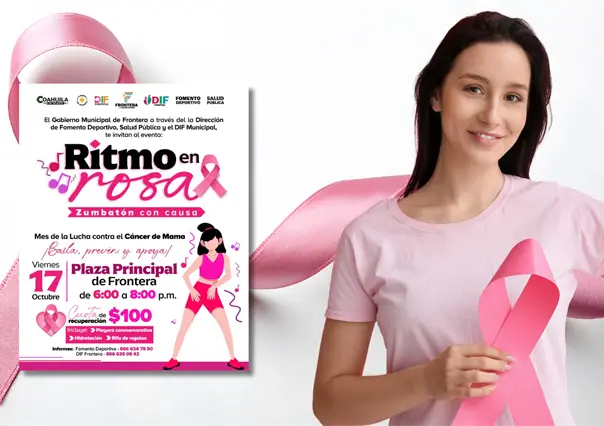 Frontera, Coahuila, tendrá zumbatón contra el cáncer de mama en Ritmo en Rosa