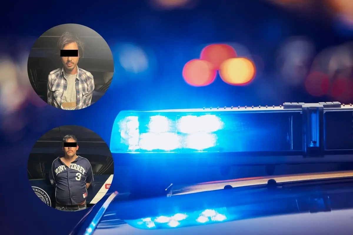 Agentes de Inteligencia del Municipio de San Pedro Garza García realizaron la detención de dos personas. Foto: CANVA / Policía de San Pedro