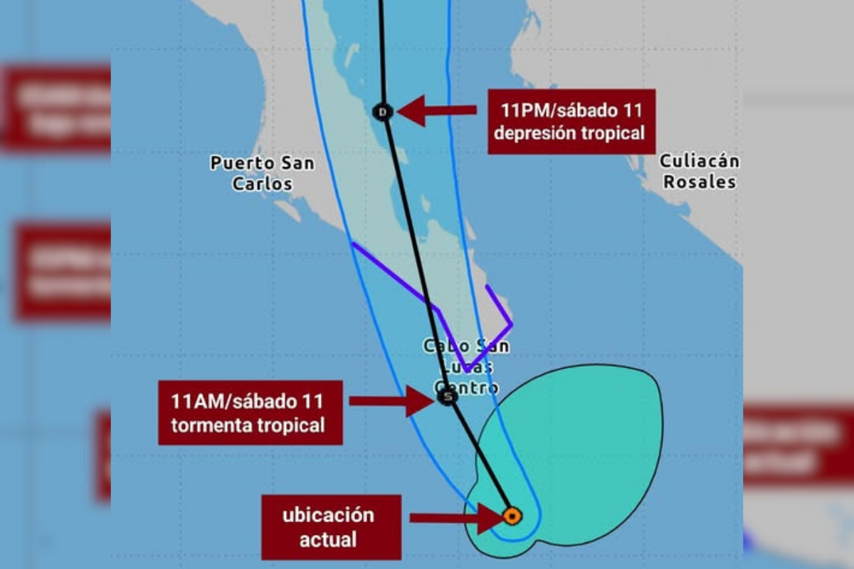 Raymond se ubica a 175 km de Los Cabos, mantiene fuerza de tormenta tropical Raymond se ubica a 175 km de Los Cabos, mantiene fuerza de tormenta tropical