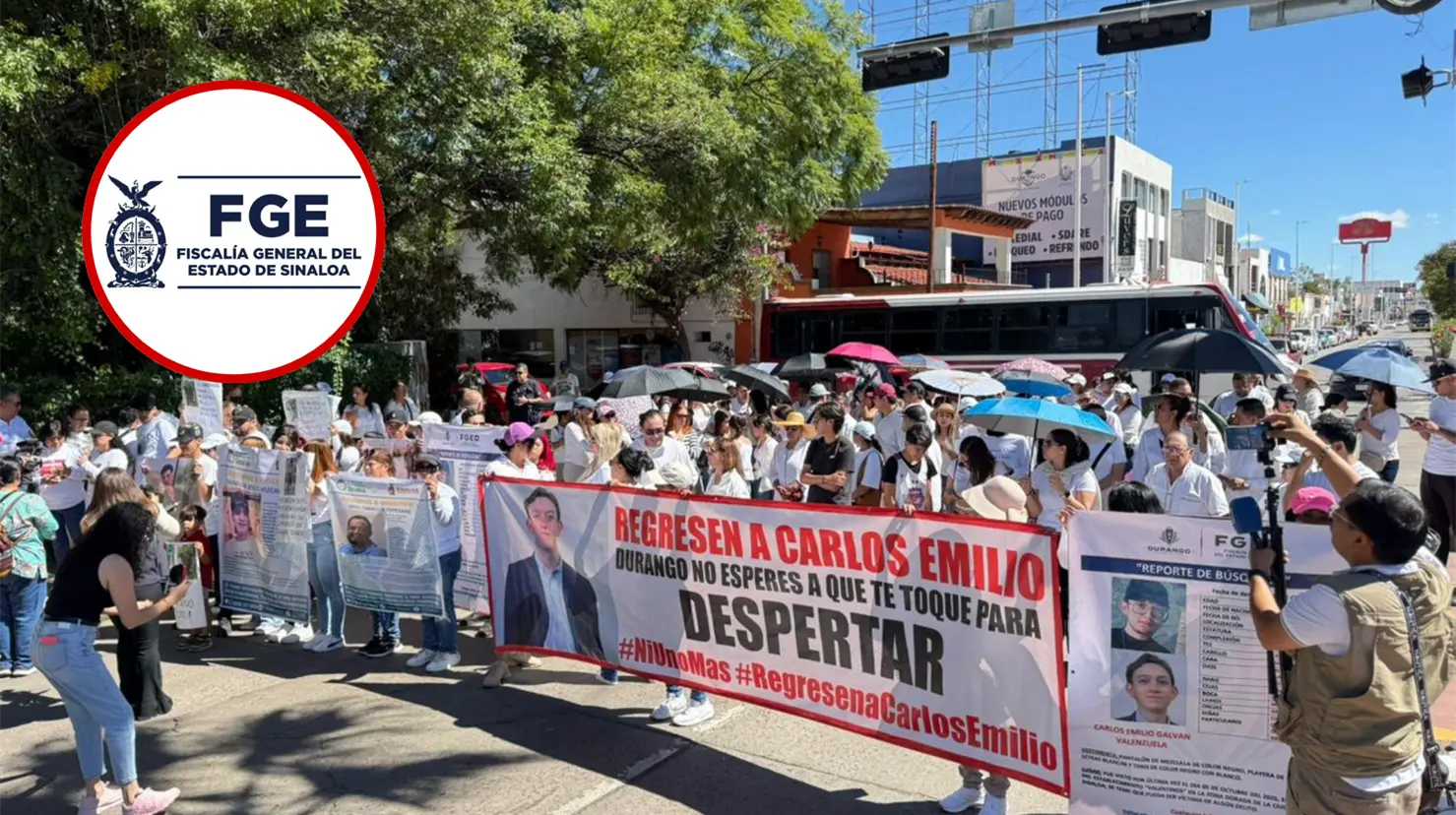 Fiscalía de Sinaloa informó desaparición forzada de Carlos Emilio. Foto: Jesus Carrillo.