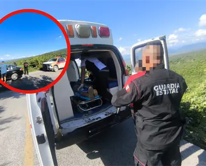 Guardia Estatal rescata a familia que cayó a un barranco en la carretera Mante–El Huizache