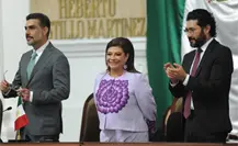 Clara Brugada usa todes en su Primer Informe CDMX; primera política mexicana que lo hace en público