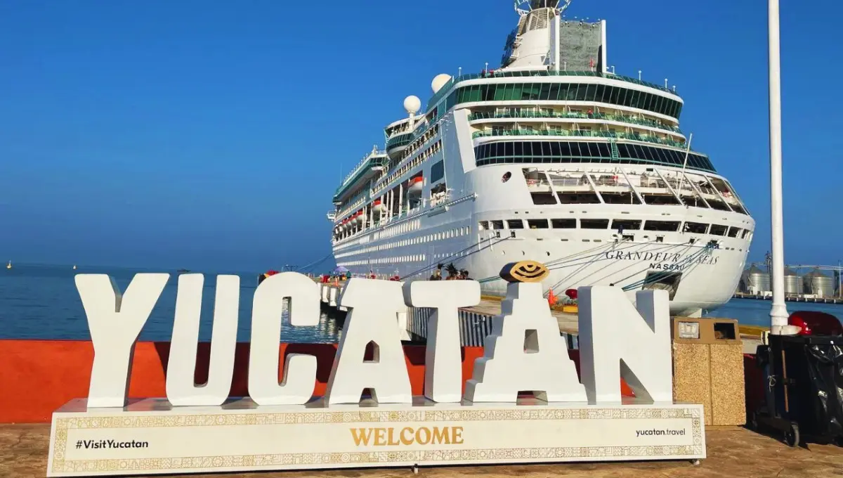 De enero a agosto de 2025 llegaron a Yucatán más de 100 cruceros Foto: Gobierno de Yucatán