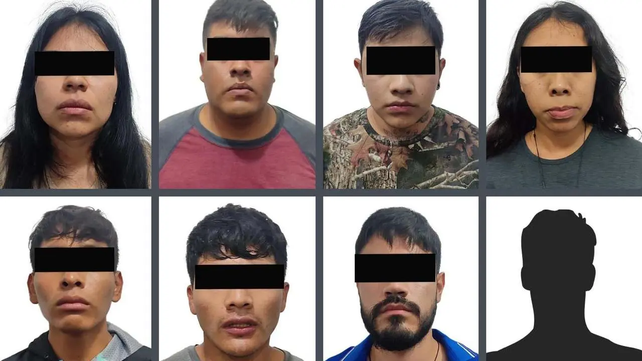 Detienen a ocho presuntos integrantes del CJNG en Malinalco; uno portaba credenciales militares. Foto: @FiscaliaEdomex