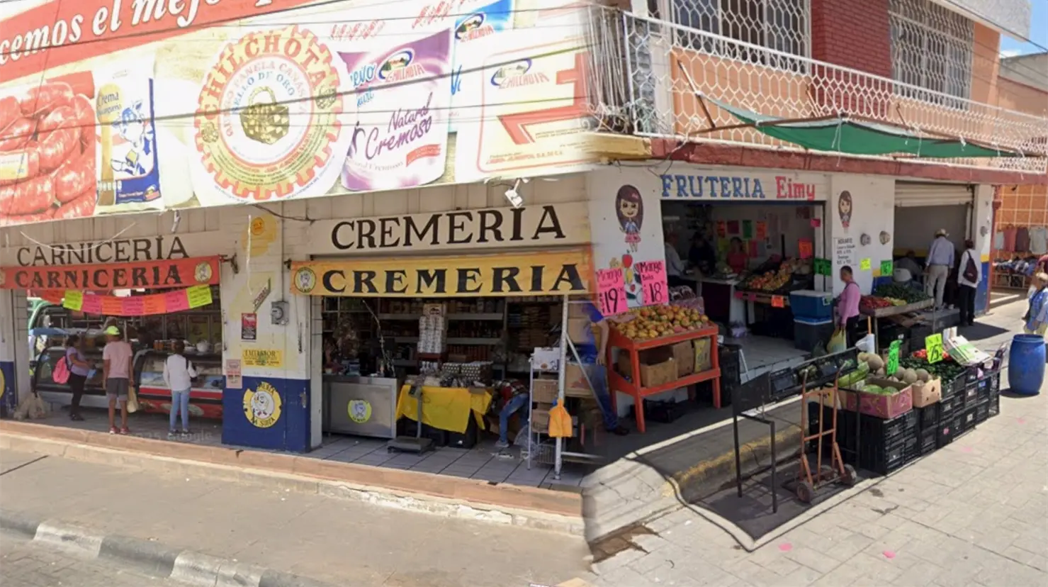 Foto: Google Maps |Esta es la calle del centro de Durango que está llena de fruterías y cremerías