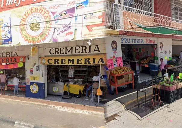 La calle del centro de Durango que está llena de fruterías y cremerías