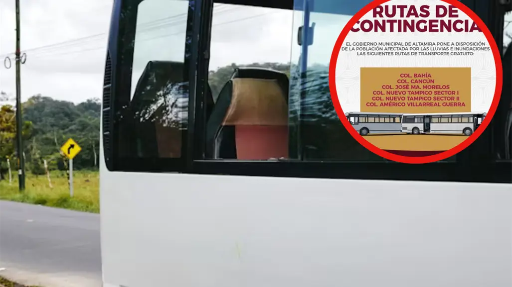 El gobierno de Altamira activa rutas de contingencia por lluvias intensas