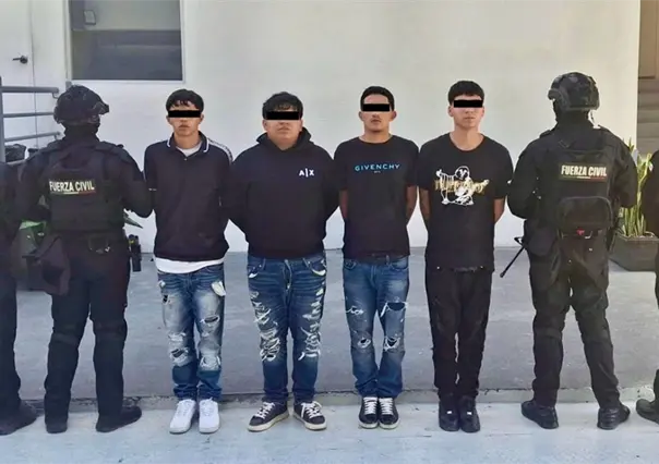 Arrestan a seis jóvenes con marihuana y cristal durante operativo en Monterrey
