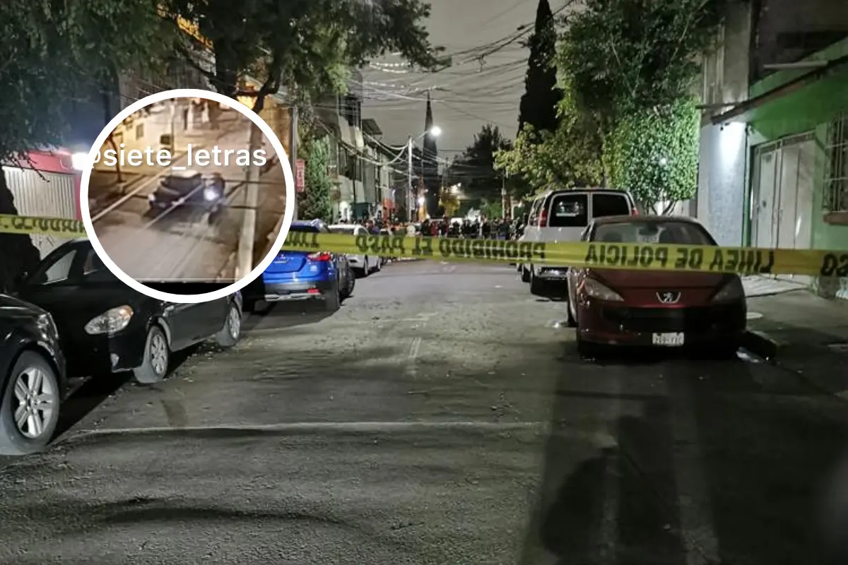 De fondo calle cerrada tras asesinato, momento exacto del ataque. Foto: Luis Antonio Alfaro | Captura de pantalla