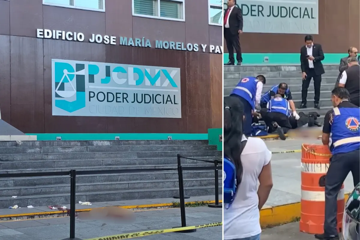 Ataque a balazos a abogado en CD Judicial en CDMX. Foto: Luis Antonio Alfaro