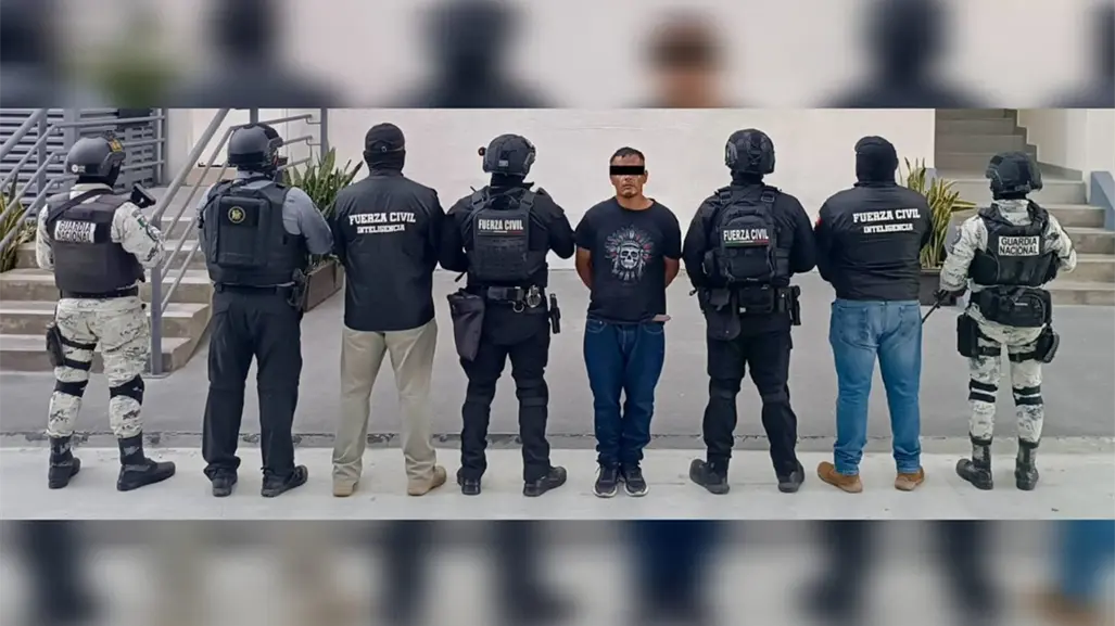 Capturan a sospechoso de homicidio en operativo de Santa Catarina
