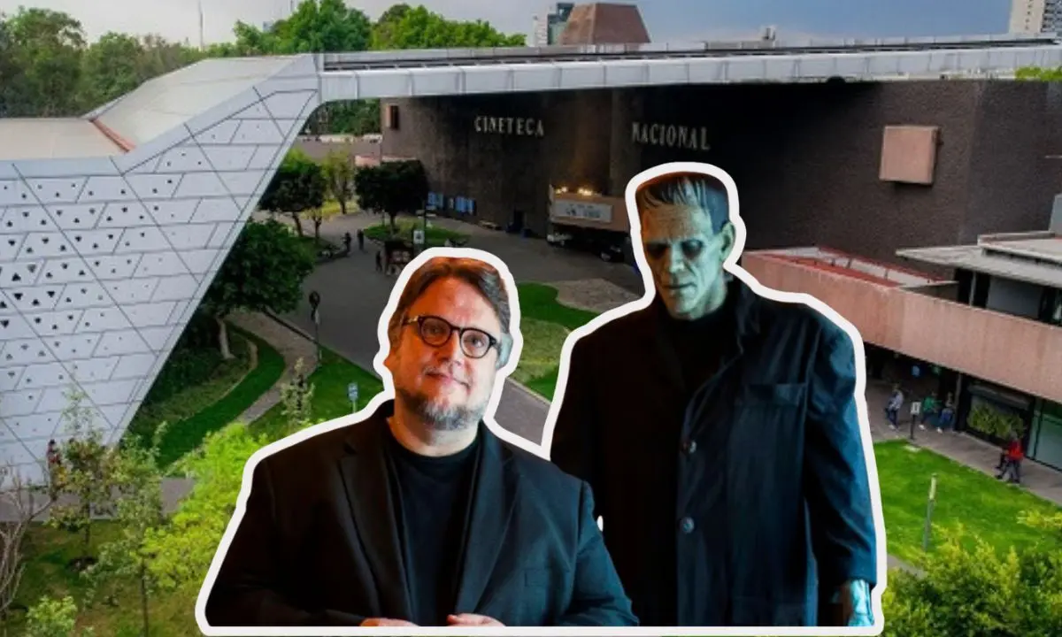 Cineteca Nacional Xoco, Guillermo del Toro y Frankenstein. Foto: Gobierno de México | Especial | Canva