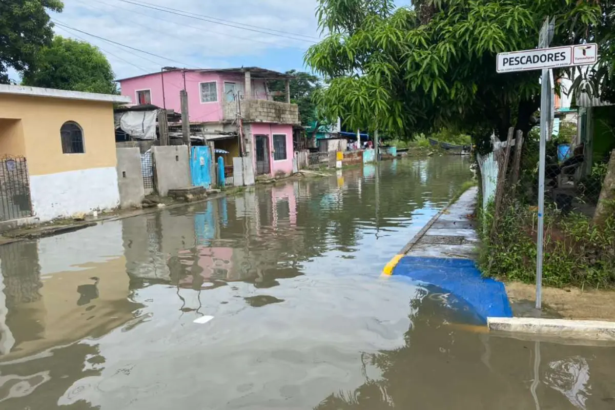 Los sectores aledaños al río Pánuco en Tampico y Madero corren riesgo de inundación por la crecida. Foto: Victoria Jiménez