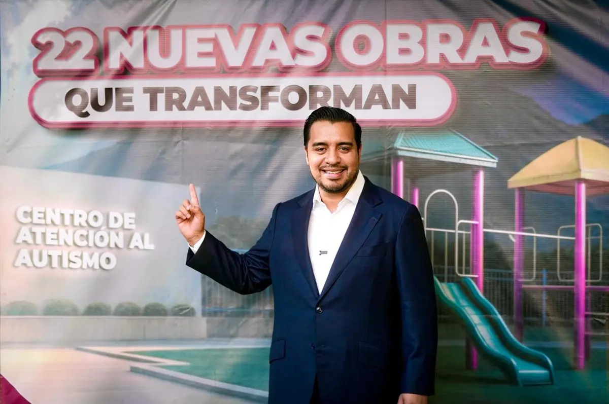 El alcalde Jesús Nava anunció 22 proyectos de infraestructura. Foto: Gobierno de Santa Catarina