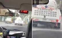 VIDEO | Pipa de gas es captada circulando con la llanta ponchada cerca del Estadio Azteca en CDMX