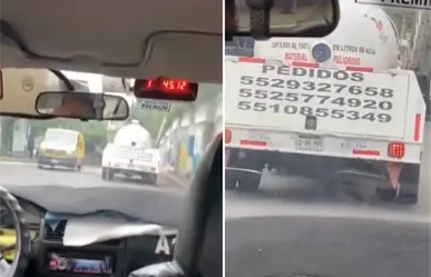VIDEO | Pipa de gas es captada circulando con la llanta ponchada cerca del Estadio Azteca en CDMX