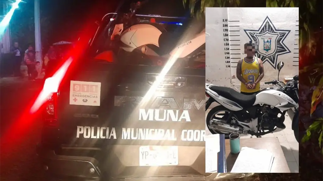 Recuperan motocicleta robada en Muna, Yucatán, tras un operativo de las autoridades