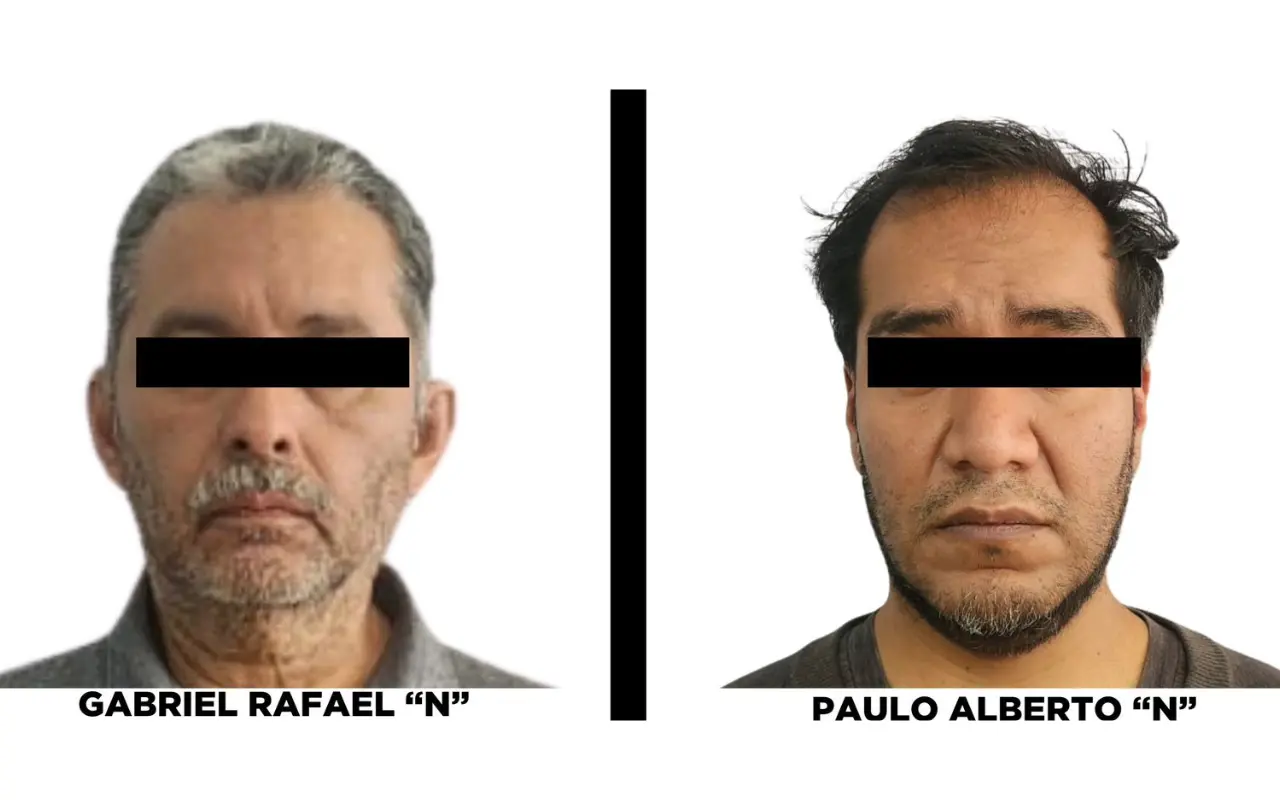 Gabriel Rafael “N” y Paulo Alberto “N”, presuntos implicados en la desaparición de Kimberly Moya. Foto: X/ @FiscaliaEdomex (Canva)