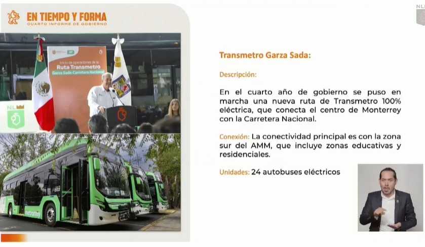Presentan Transmetro Garza Sada